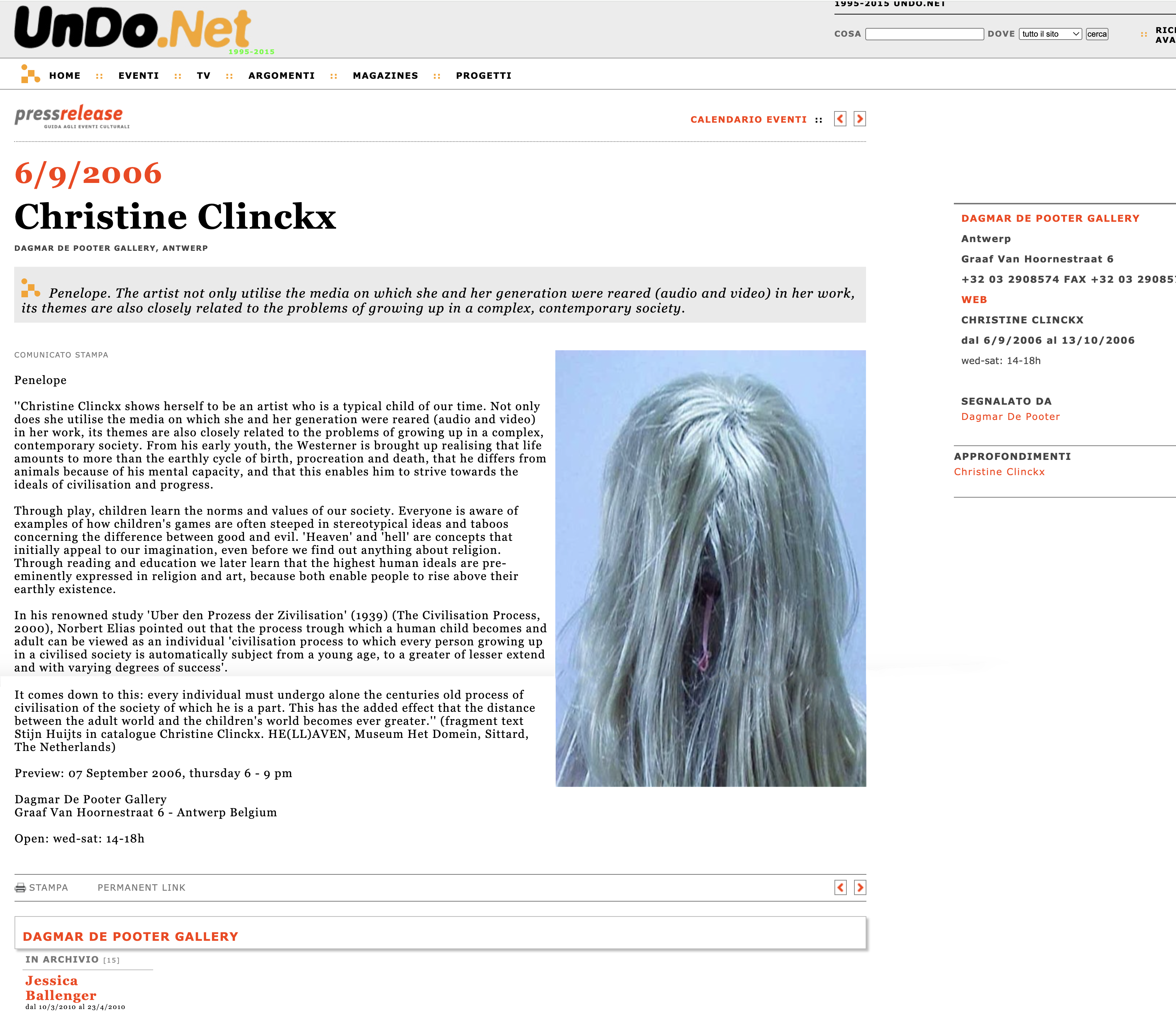clinckx wordpress in ekeren projectie op de kerk 